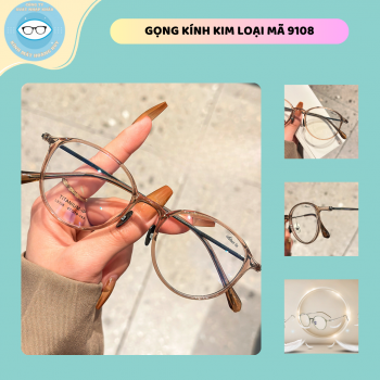 Gọng nhựa càng kính titanium mã 9108